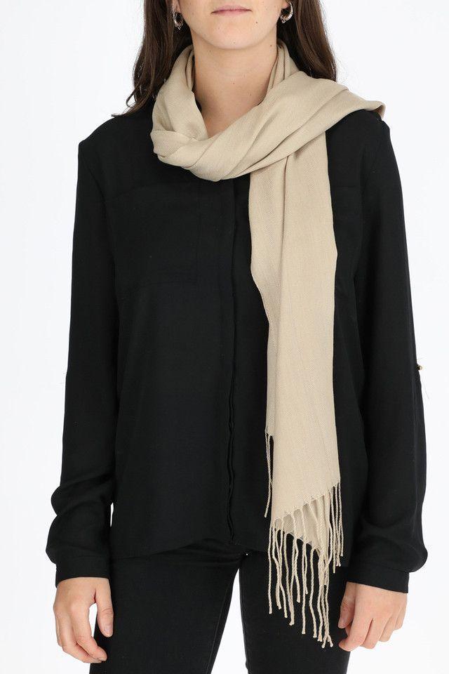 Pañuelo Liso Solid Beige Humana-2