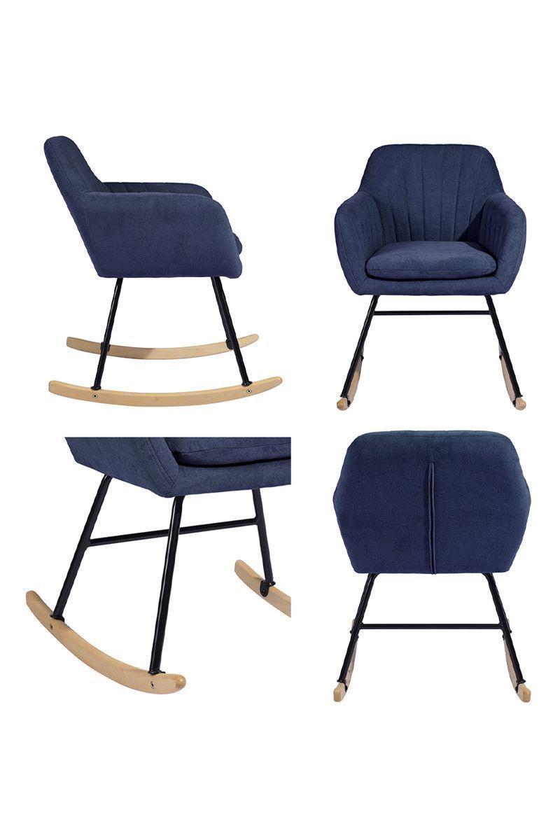 Mecedora Maniar Sitial con Apoyabrazos Azul-4