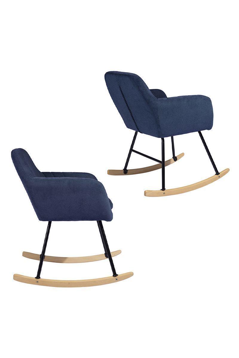 Mecedora Maniar Sitial con Apoyabrazos Azul-3