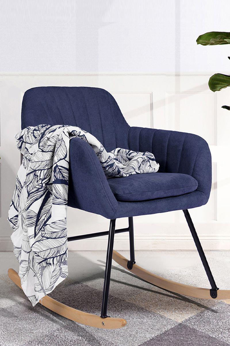 Mecedora Maniar Sitial con Apoyabrazos Azul-1