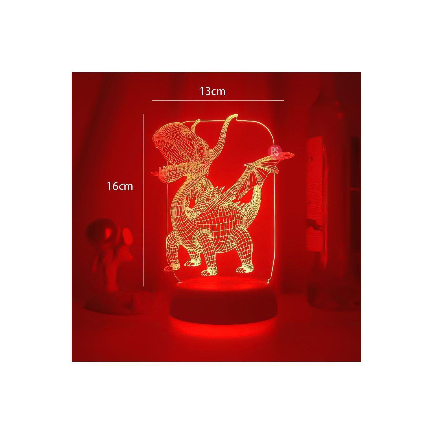 Lámpara Espantacuco Led 3d Para Niños Dinosaurio - PuntoStore-1