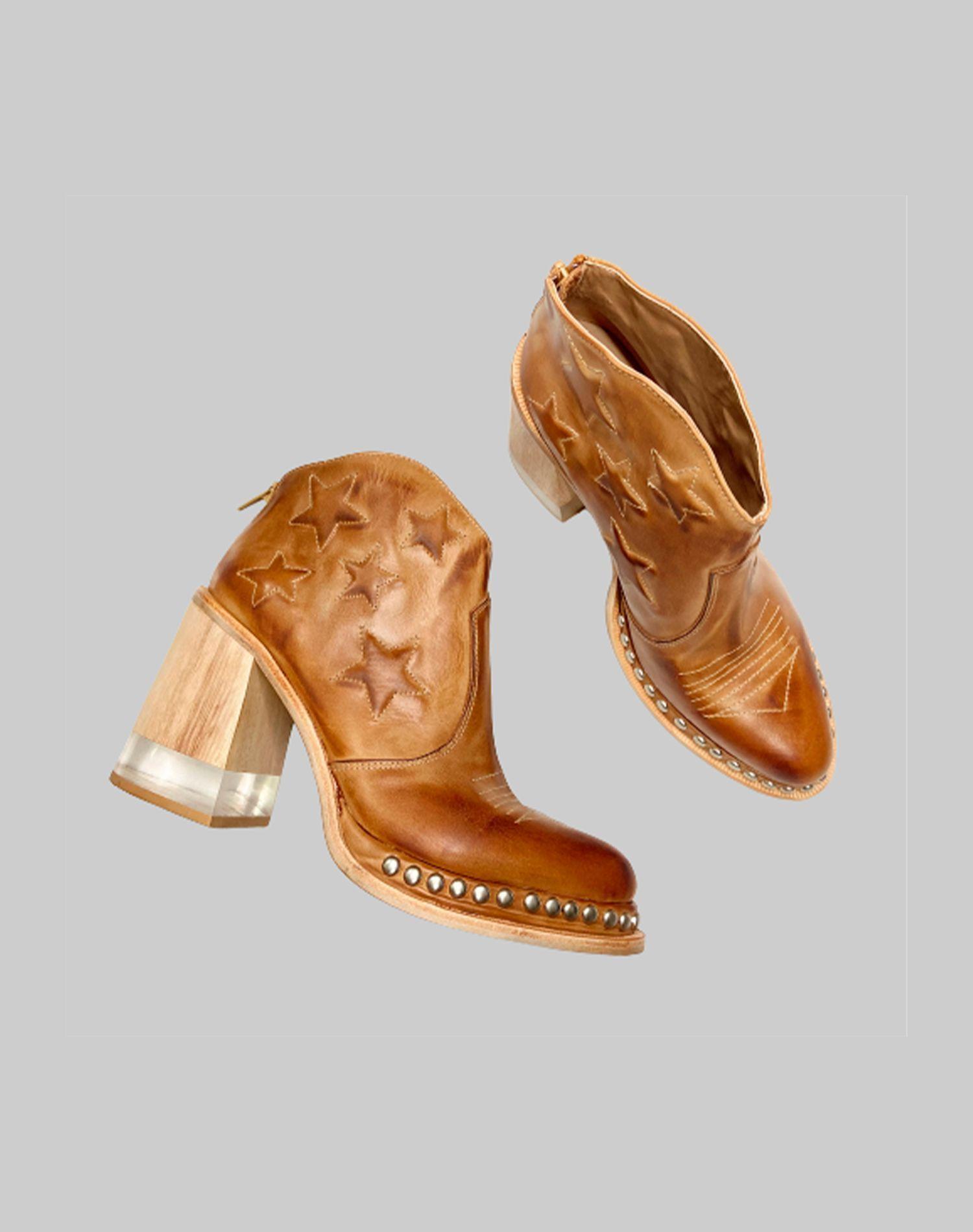 Bota De Cuero Argentino Café Aydan-0