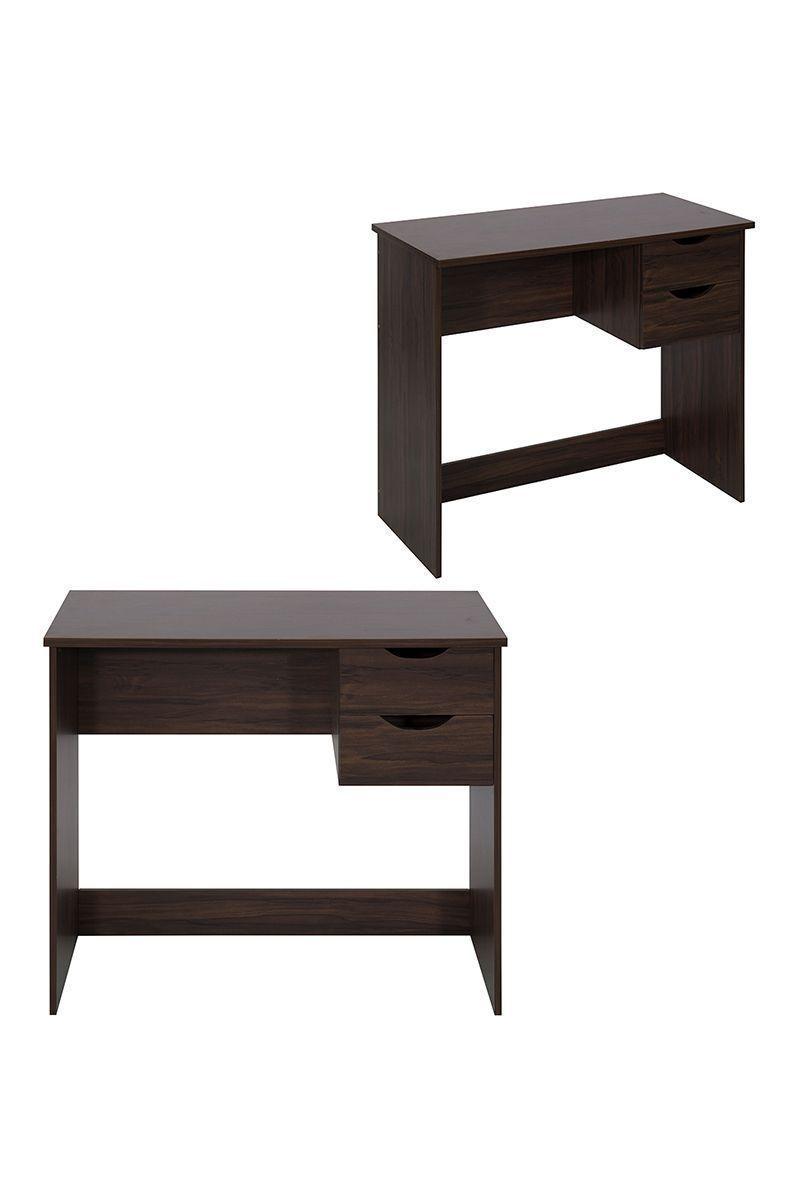 Escritorio Home Office con 2 Cajones Café-4