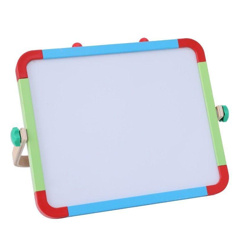 Pizarra de madera portatil 2 en 1 tiza plumon-2
