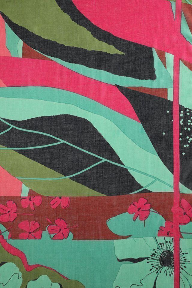 Pañuelo Flores Verde Humana-1