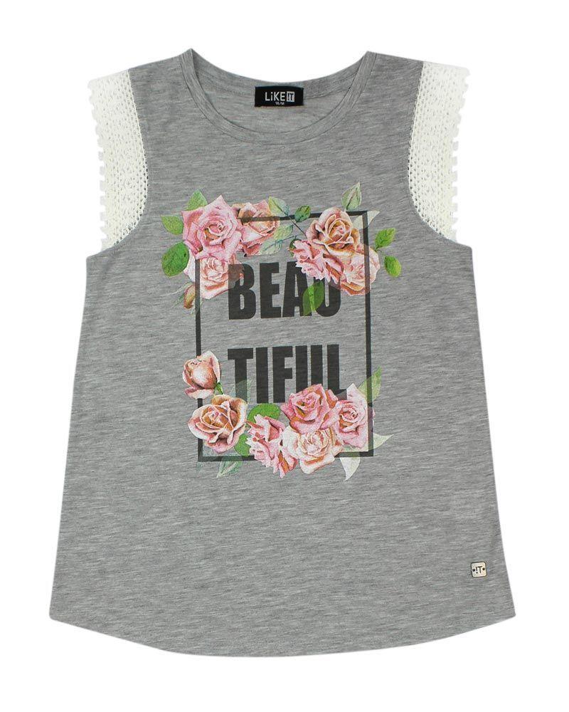 Polera Teens Niña S/Mangas Eternal Romance Like it-0