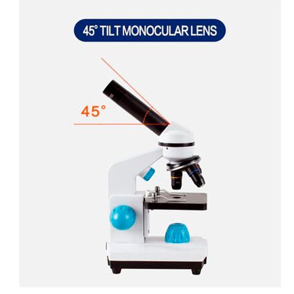 Microscopio Biologico Hd 2000x Accesorios De 13 Piezas Led-1