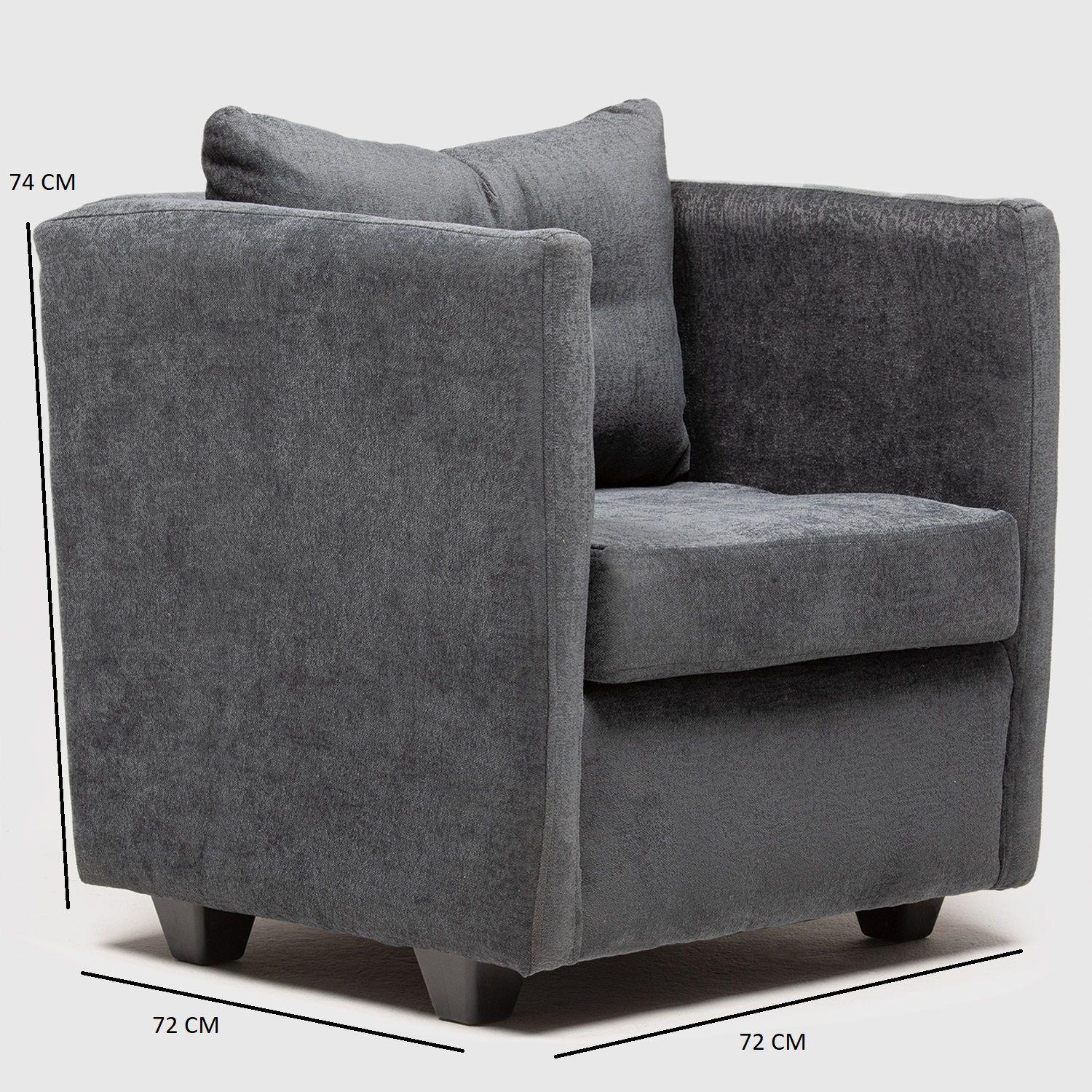 Poltrona Caburga Tela Gris -6