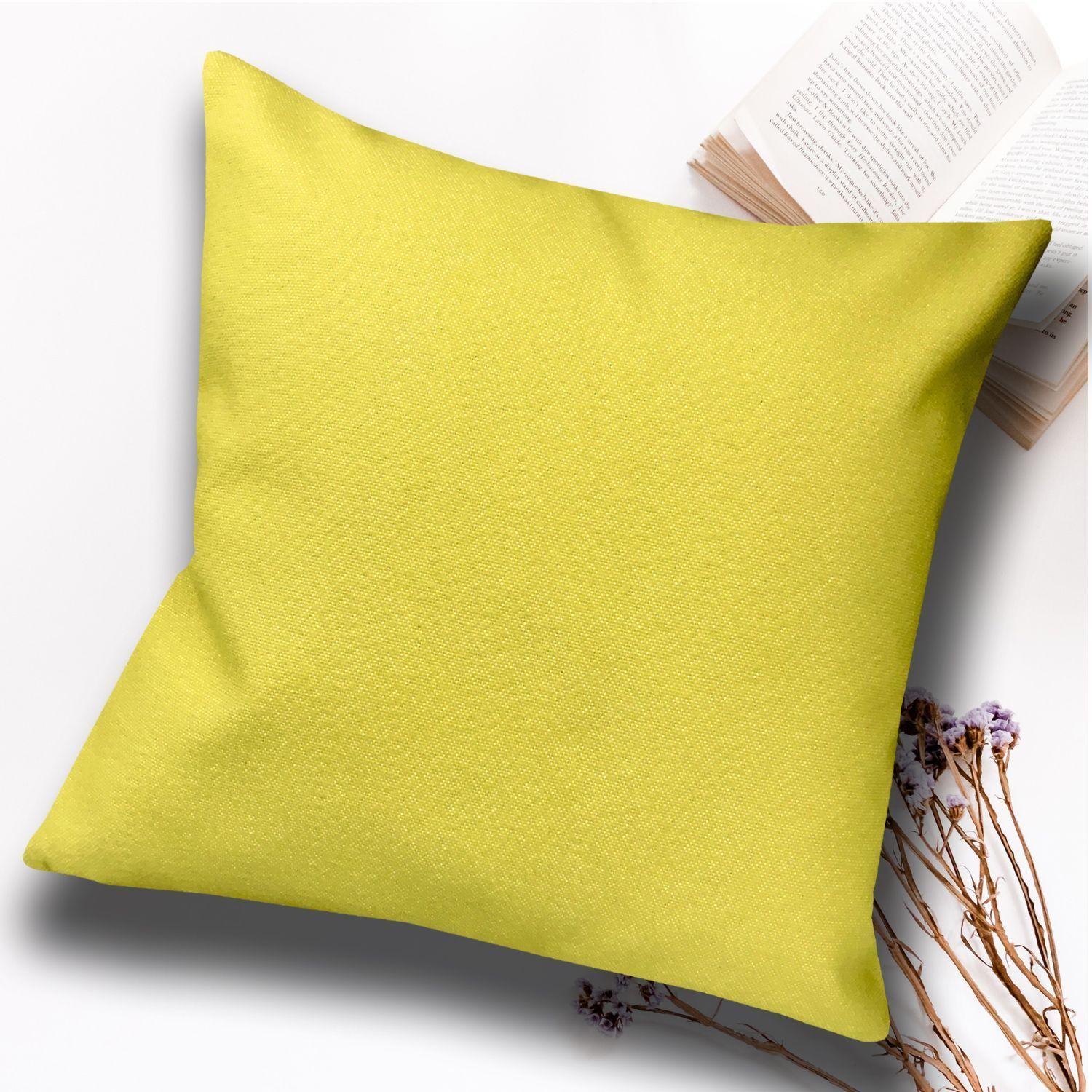 Cojín Amarillo Limón 45x45 cm.-2