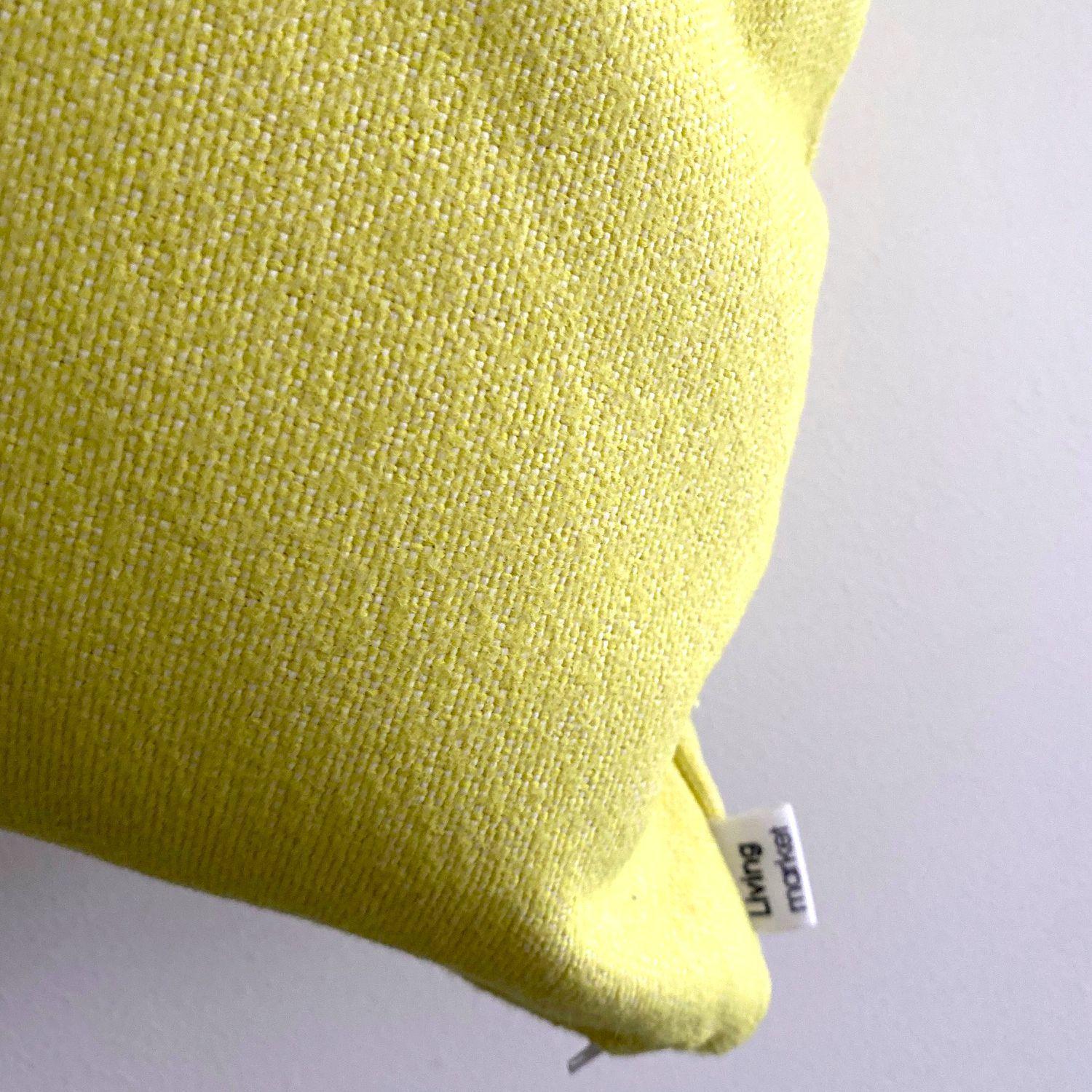Cojín Amarillo Limón 45x45 cm.-3