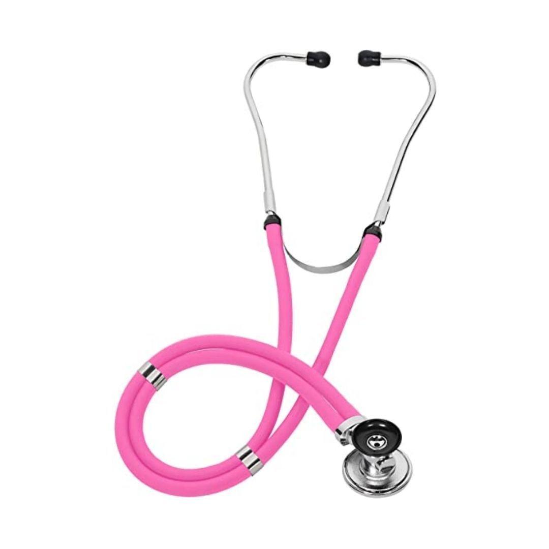 FONENDOSCOPIO ESTETOSCOPIO ROSADO ADULTO Y PEDIATRICO-0