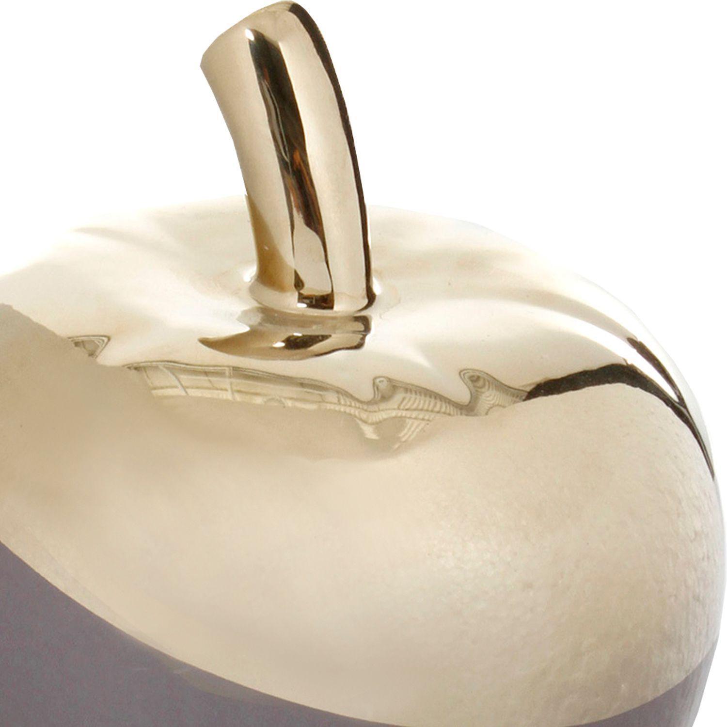 Figura Decorativa Manzana Sol y Luna Gold Mediana-2