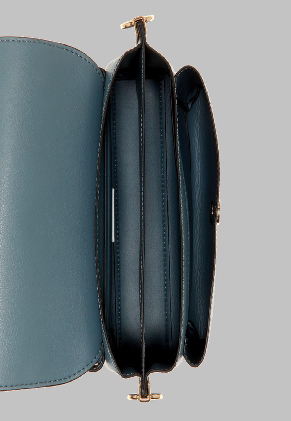 Cartera Guess Eco Mia Flap Shoulder Bag Bun azul-3