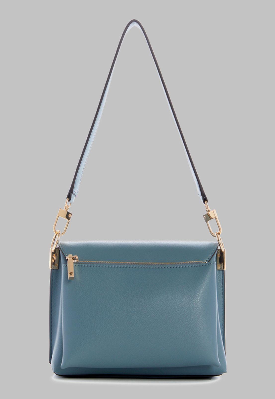 Cartera Guess Eco Mia Flap Shoulder Bag Bun azul-2