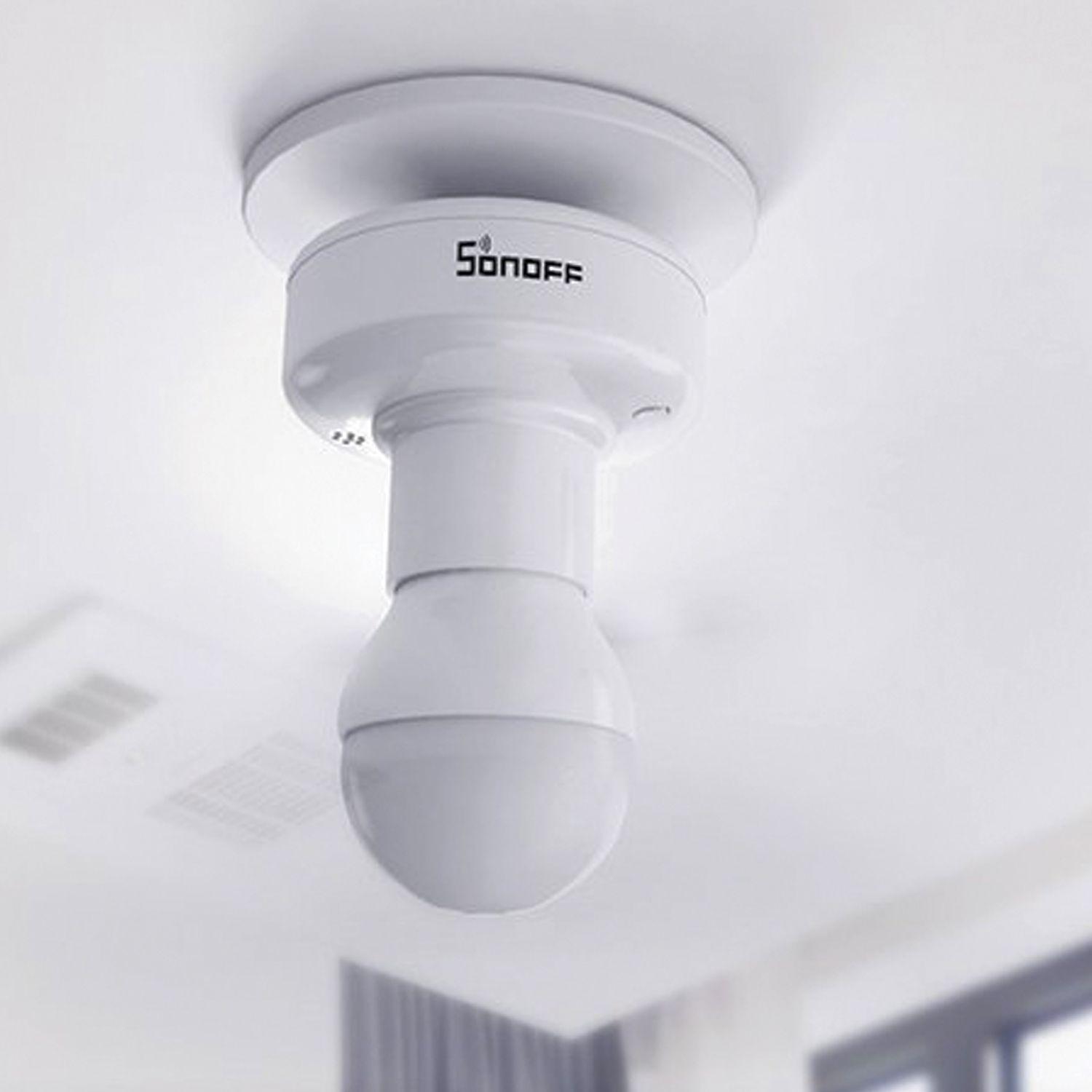 Pack 2 Soquetes de Ampolleta Smart E-27 Slampher Sonoff-7