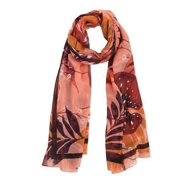 Pañuelo Estampado Coral Leaves iD-0