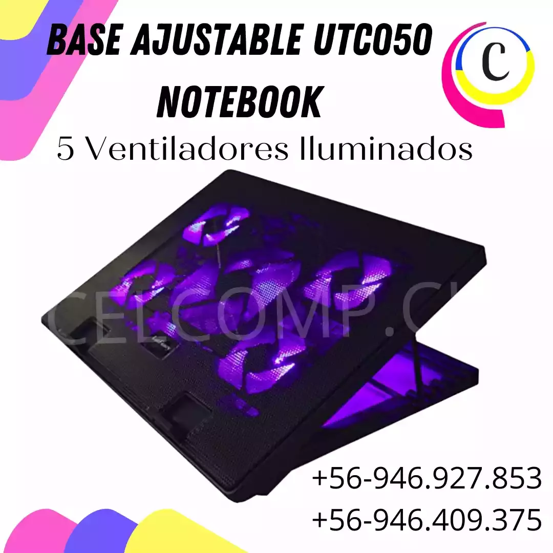 Base de Notebook Cooler de 5 Ventiladores-3