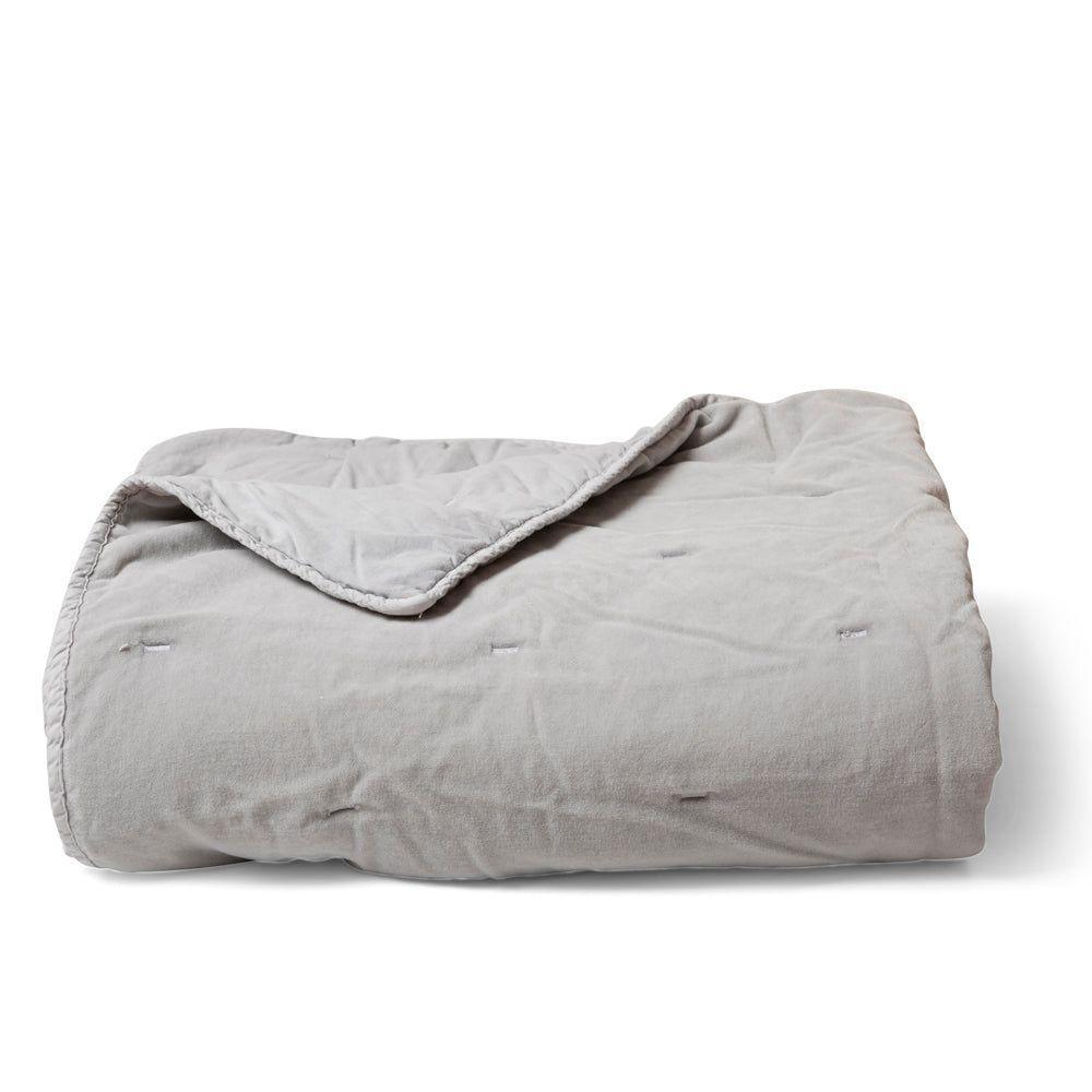 PIECERA QUILT TERCIOPELO GRIS 100X270-0