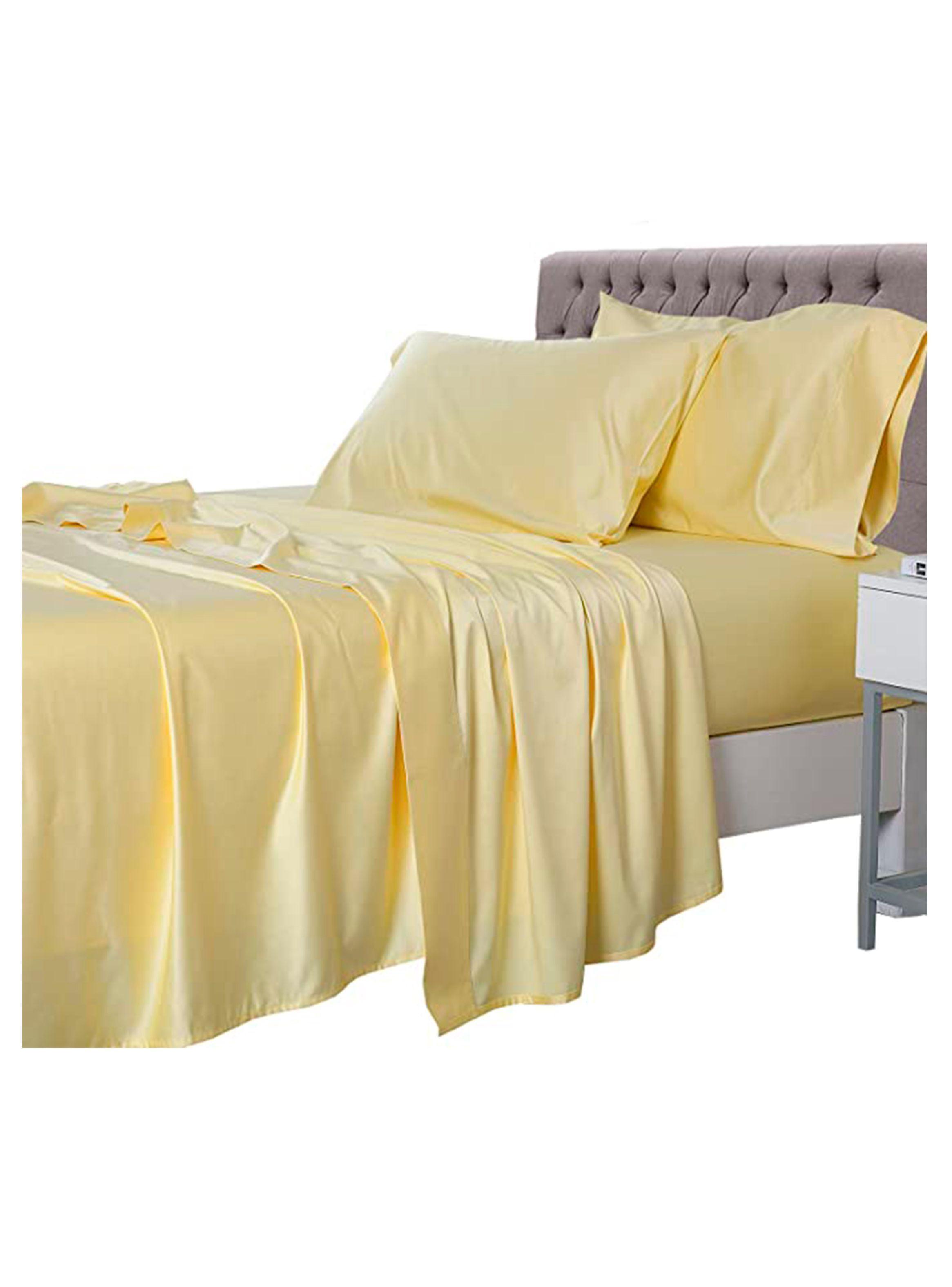 sabanas 177 hilos amarillo plaza y media-1