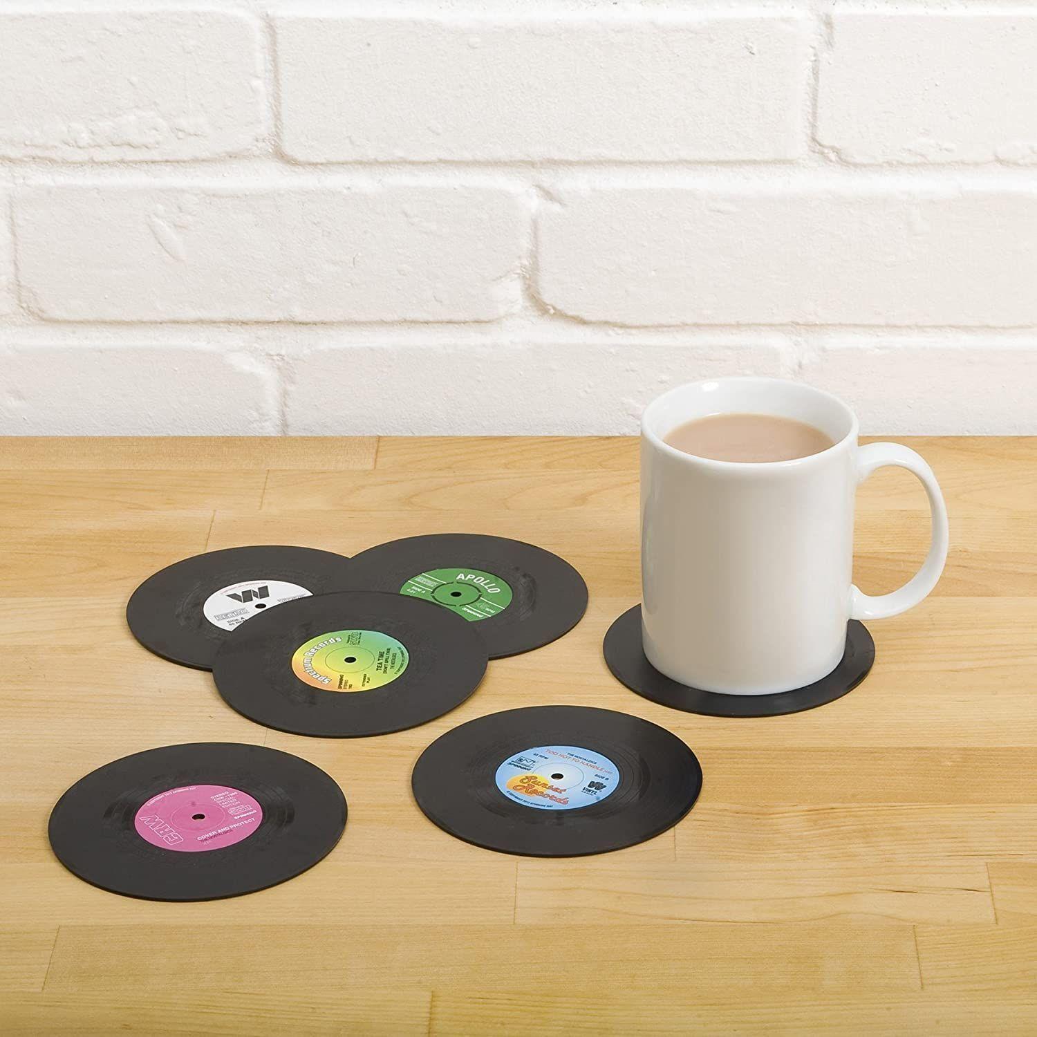 6 posavasos de vinilo retro-2