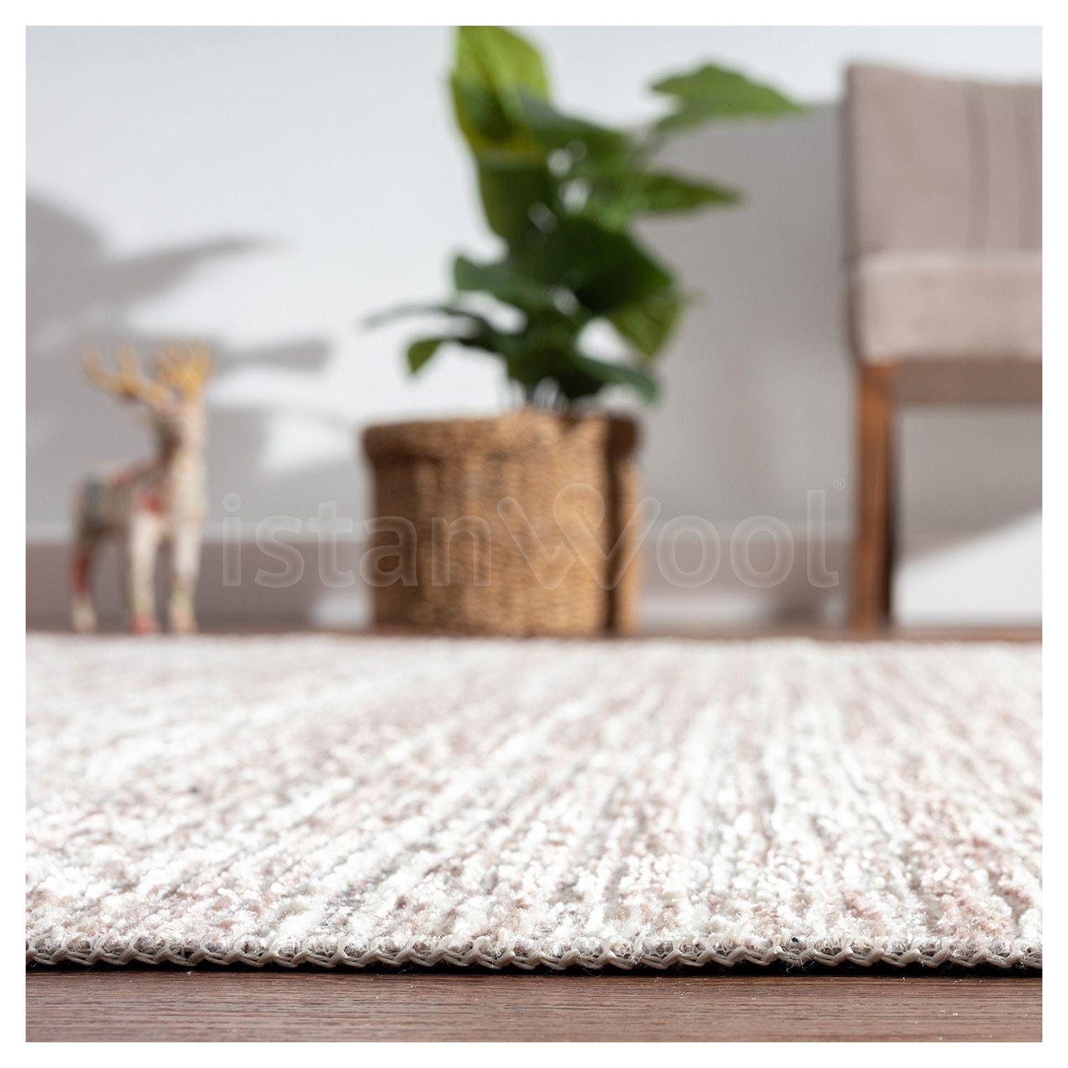 Alfombra Moderna Lisa 160x230 cms.Beige. -3
