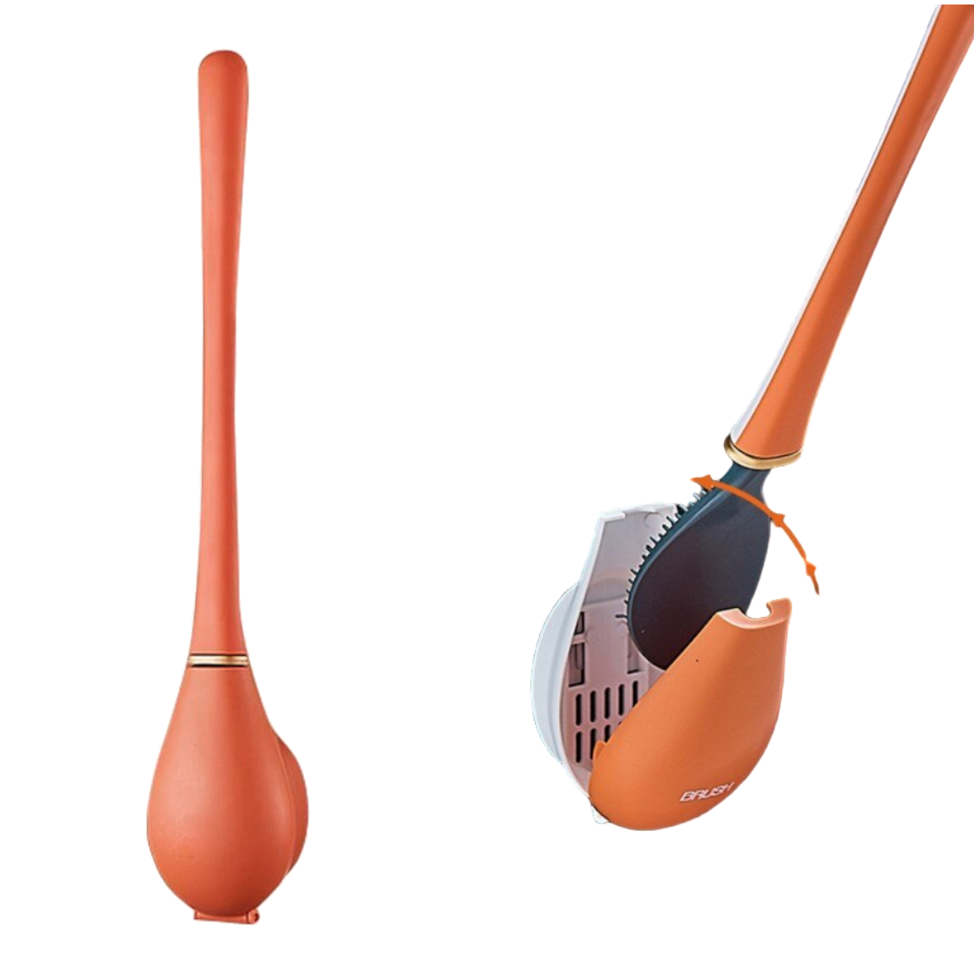 Escobilla Limpia Wc Cepillo Limpia baño Con Soporte-1