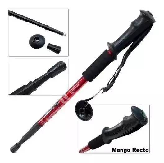 Bastones De Trekking Rojo-2
