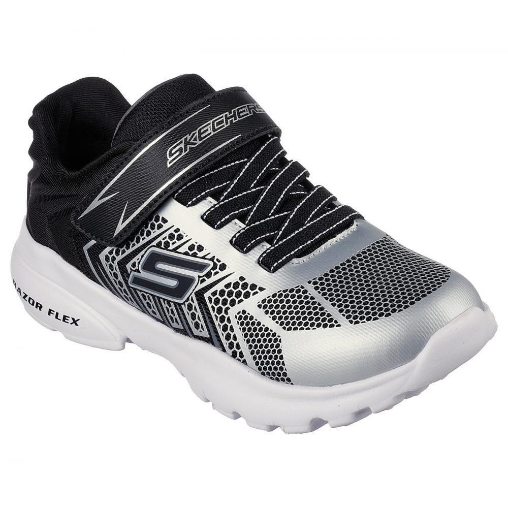 Zapatilla Niño Razor Flex Plateado Skechers-0