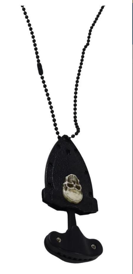 Mini Cuchillo Daga Collar Calavera Tactico Defensa Personal AE58-2