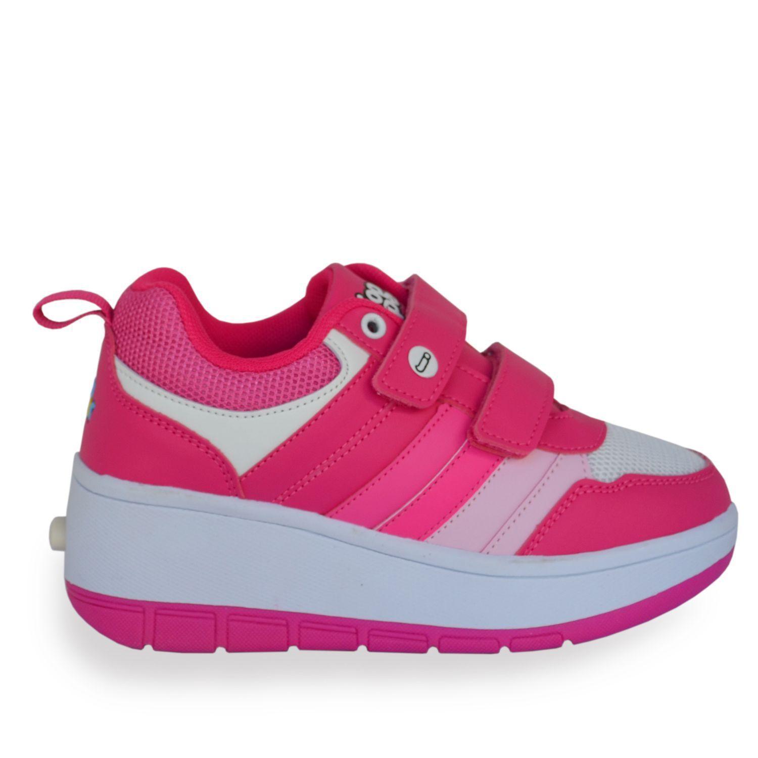 Zapatillas Niñas con Ruedas Rosada-1