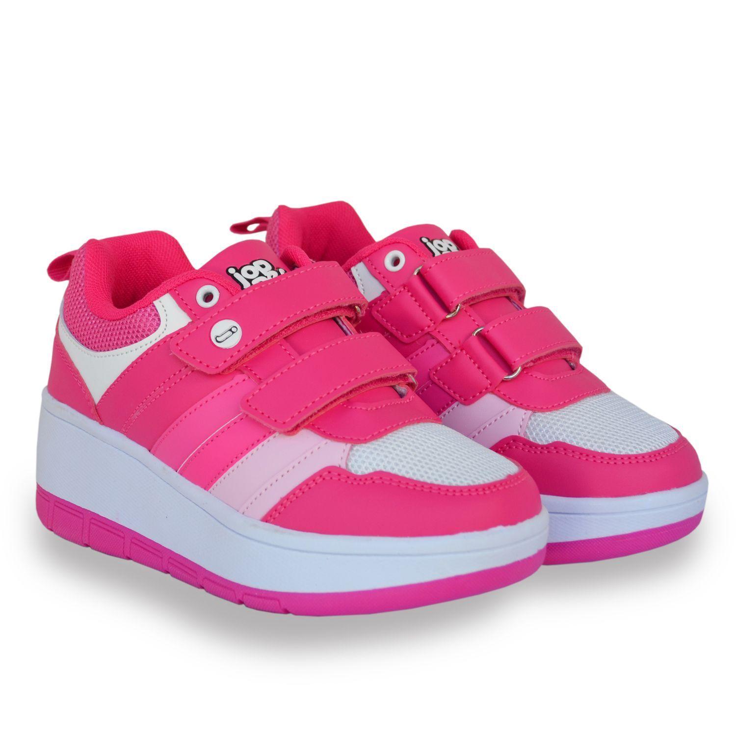 Zapatillas Niñas con Ruedas Rosada-3