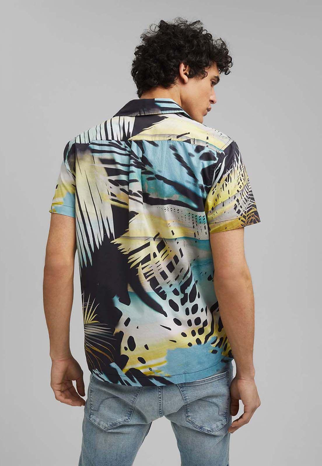 Camisa Hawaiana Manga Corta Estampada Esprit-1