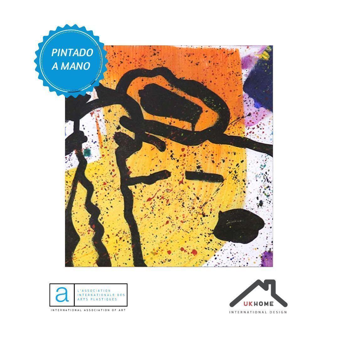CUADRO EN OLEO SNOOPY EN AMARILLO 120CMX150CM -3