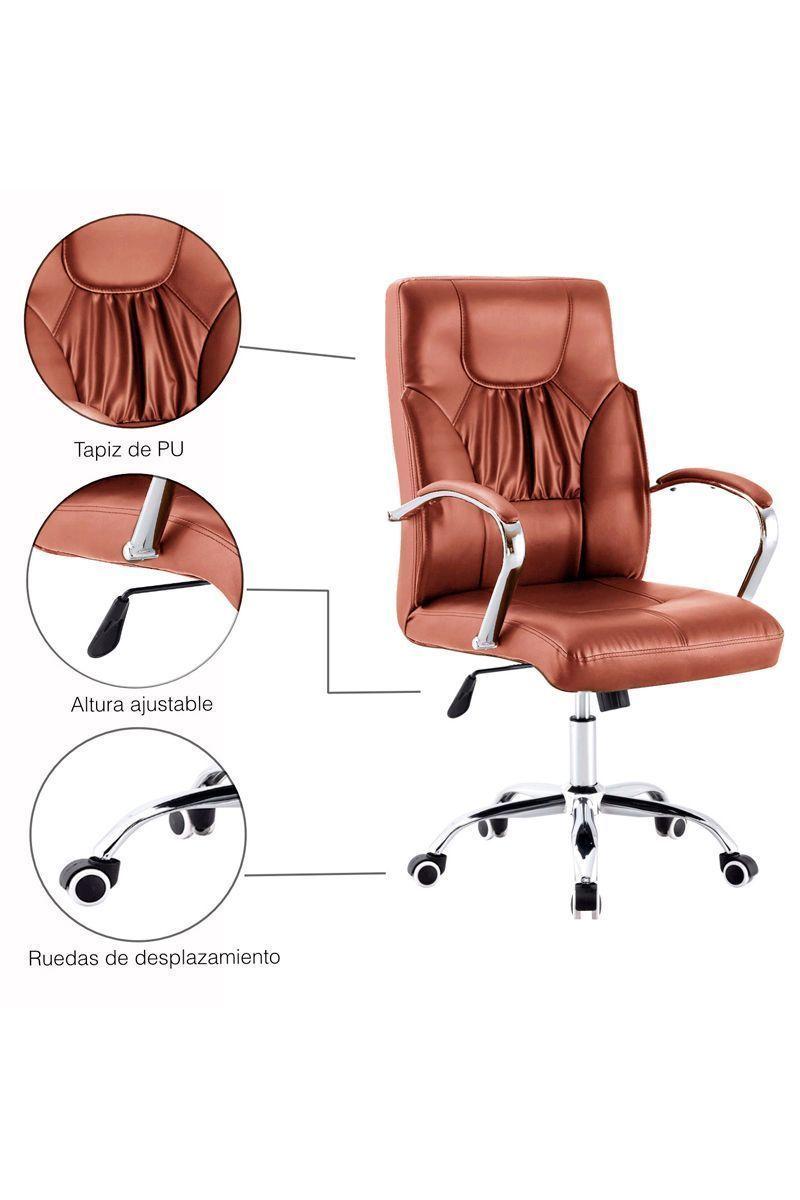 Silla de Oficina Ejecutiva Trial Café-3