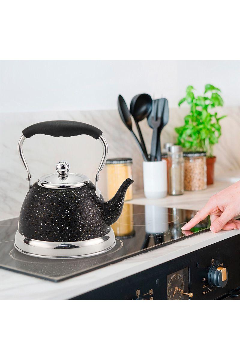Tetera Acero Inoxidable 1,5 Litros Negro-2