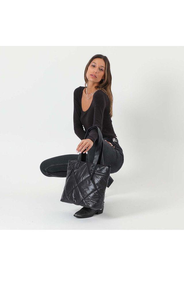 Cartera Hombro Negra Puffa  Humana-4