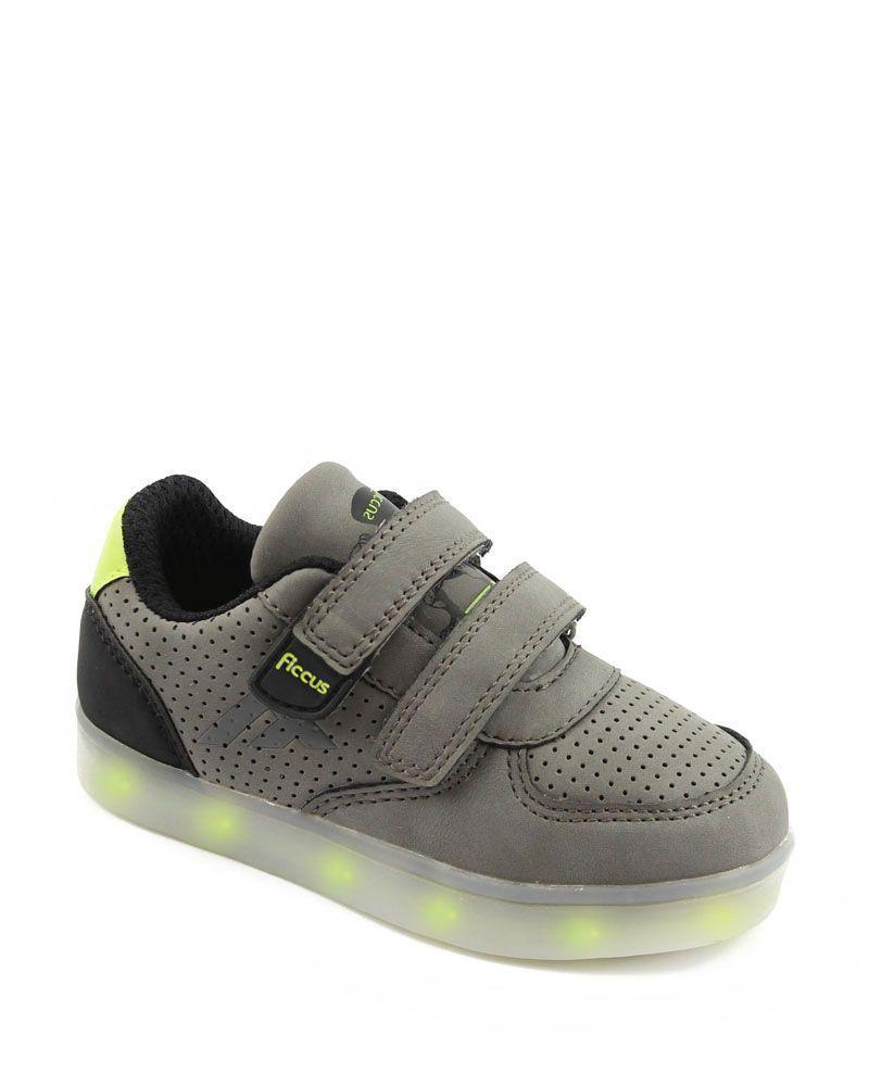 Zapatilla Luces Led 2Velcros Acorrer  Niño Ficcus-0