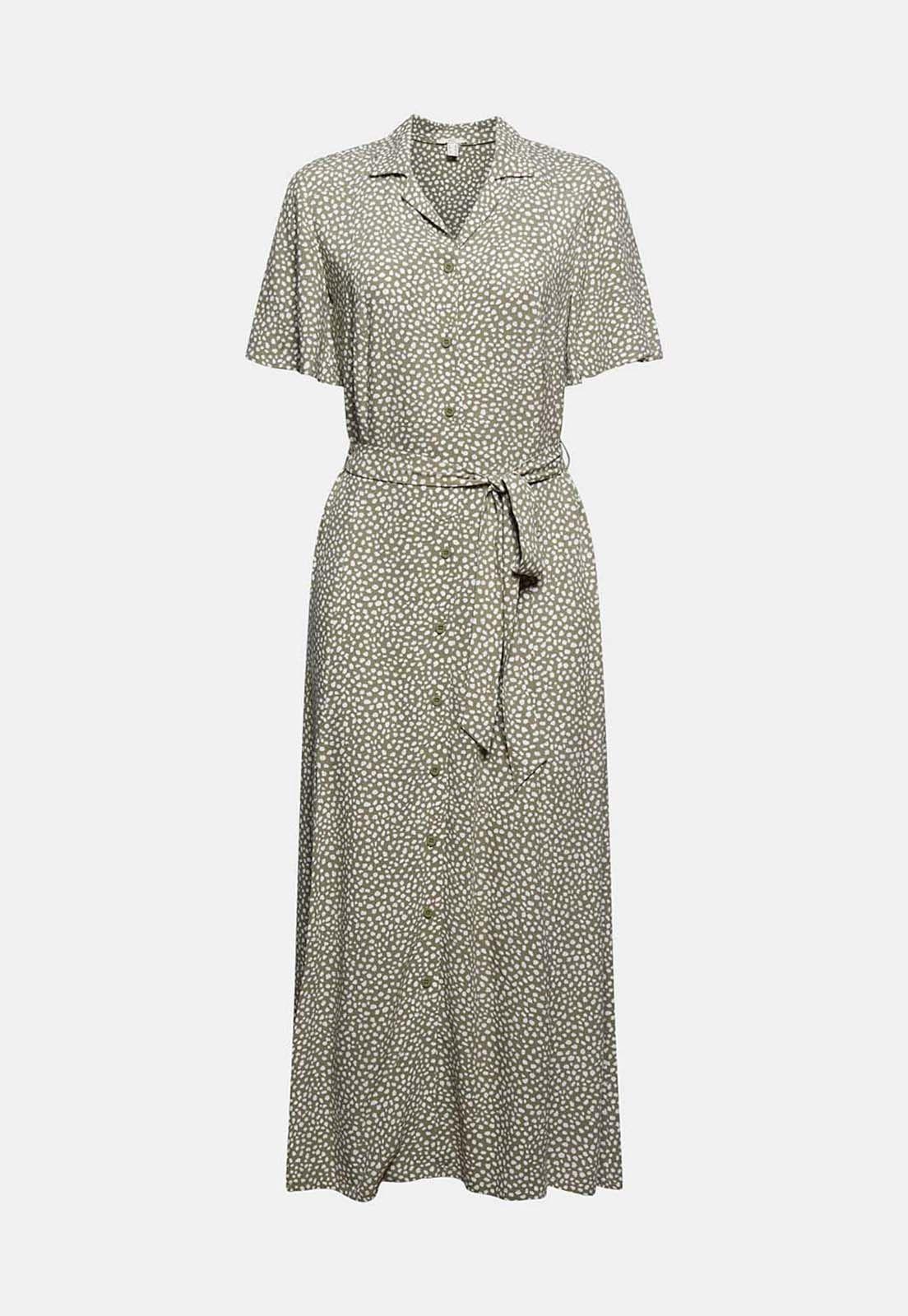 Vestido Camisero Con Cinturón, Lenzing™ Ecovero™ Esprit-3