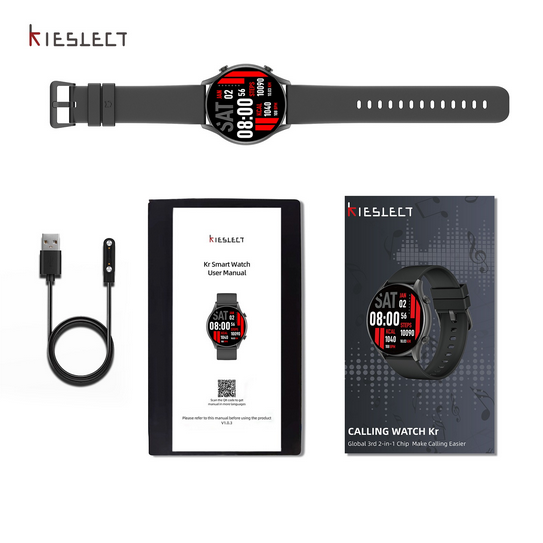 Smartwatch Kieslect Kr Negro Con Llamadas-4