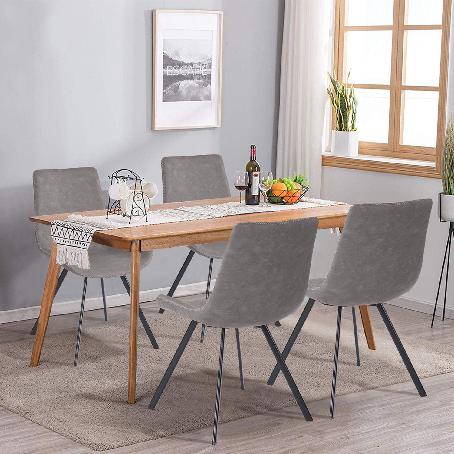 Pack 4 Sillas de Comedor Charly Gris-5