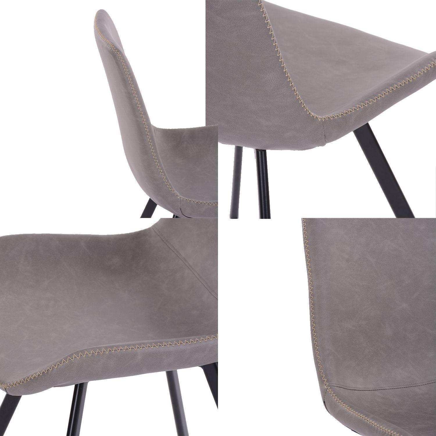 Pack 4 Sillas de Comedor Charly Gris-4