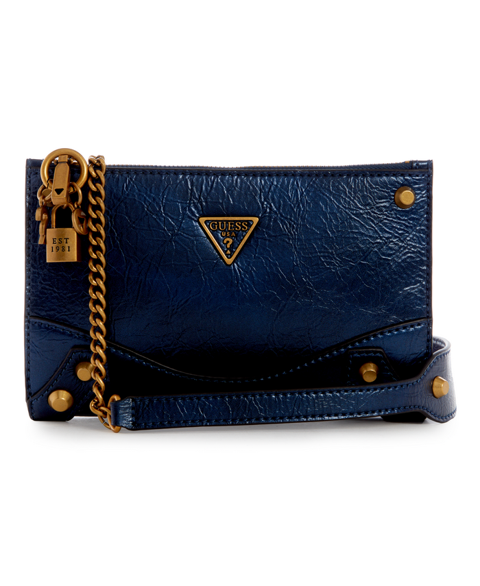 Cartera Guess Amantea Top Zip Crossbody Mid Azul-0
