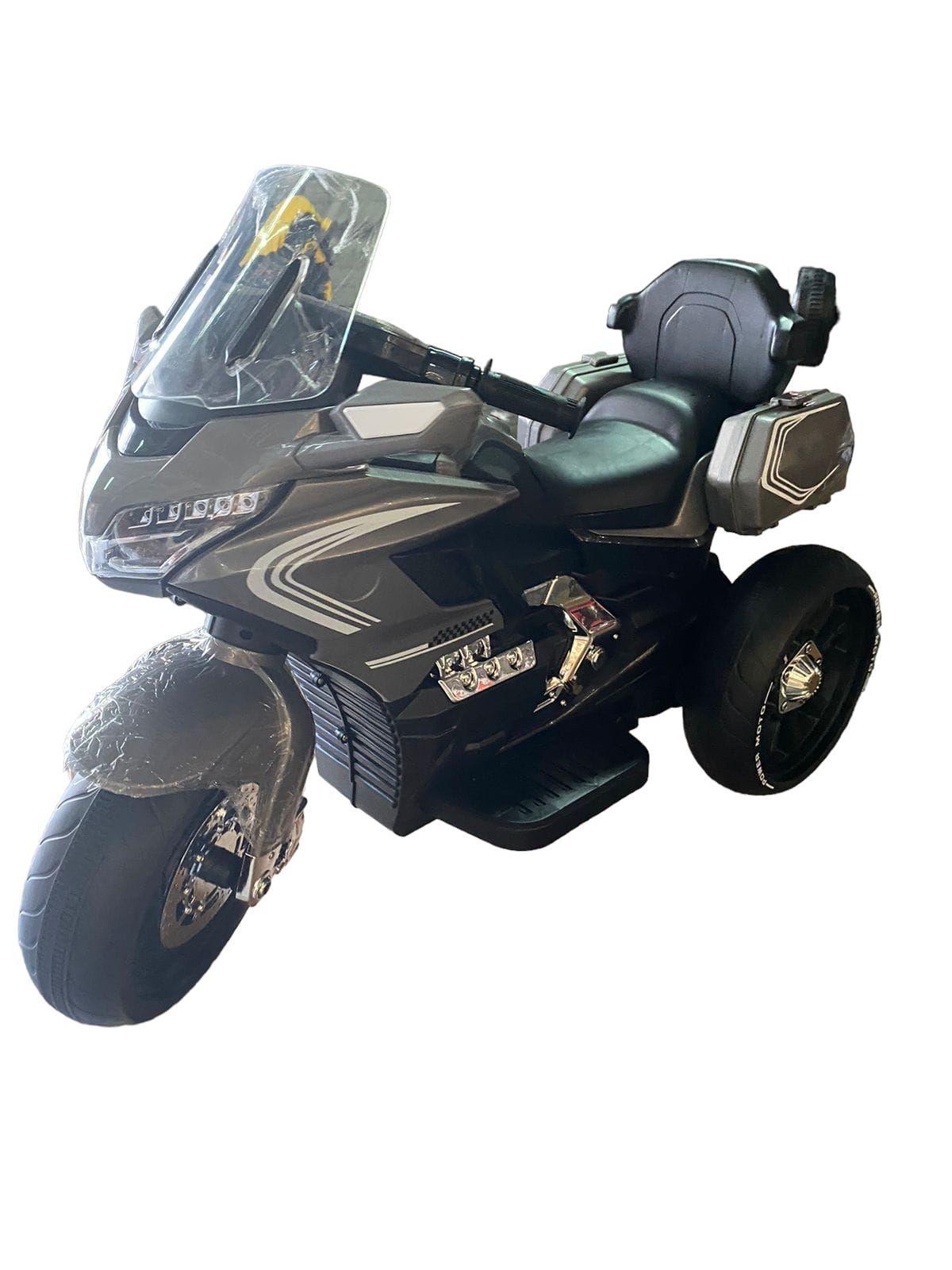 Moto deportiva a bateria color gris 12V-2