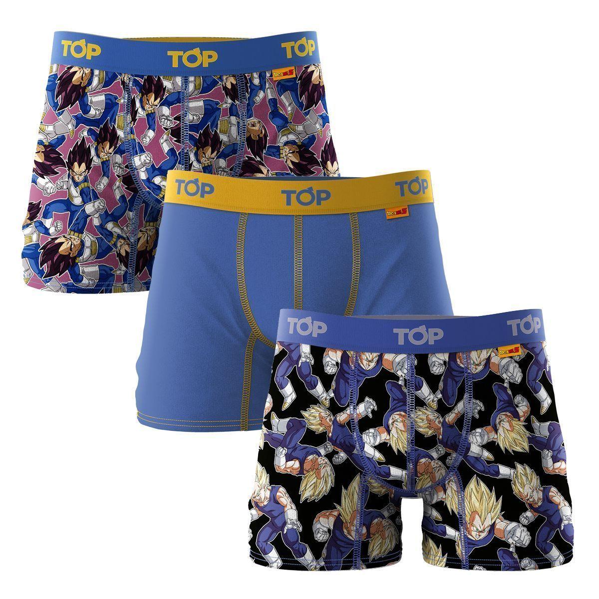 Boxer Medio Dragon Ball Z Algodón Pack 3 VEGETA C1-0