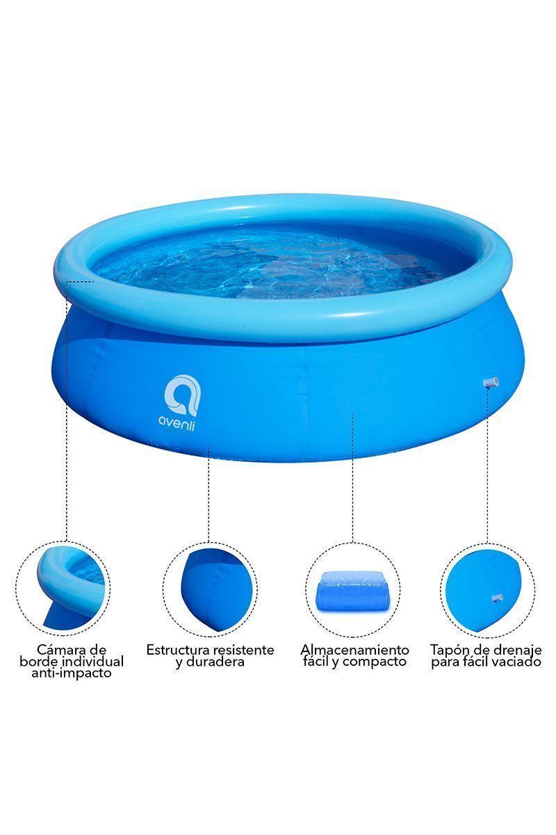 Piscina Inflable 6654 Litros 90x360x360 cm Celeste-2