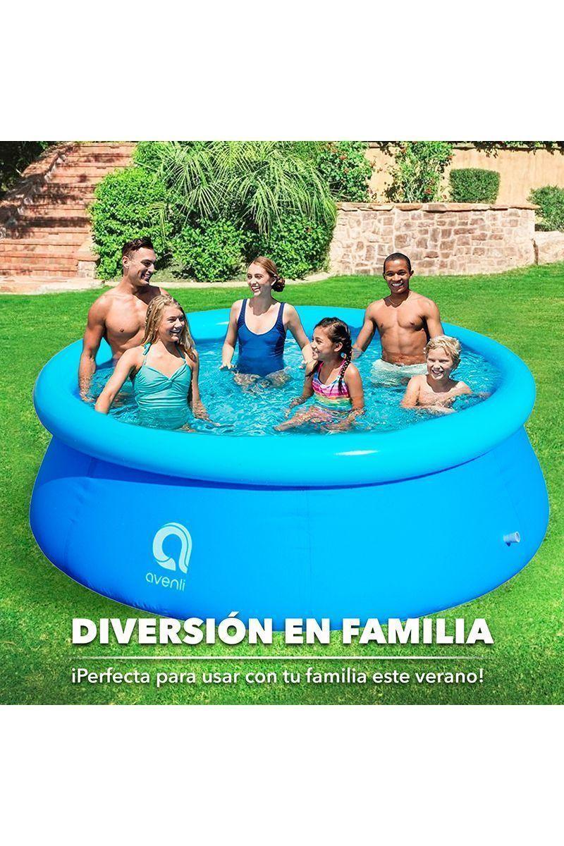 Piscina Inflable 6654 Litros 90x360x360 cm Celeste-4