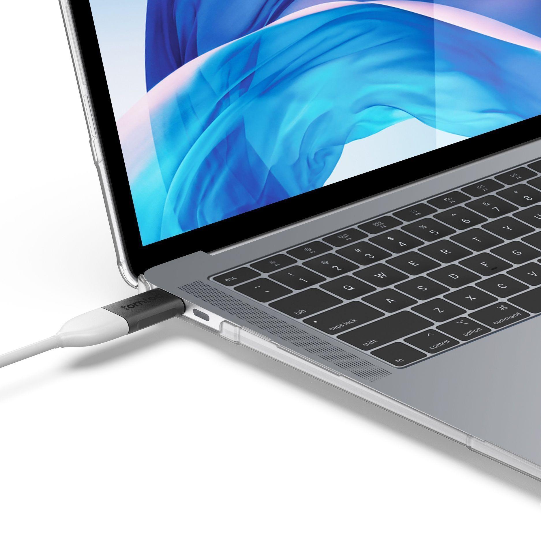 Tomtoc - Carcasa Rígida para MacBook Air 13 pulgadas | Transparente-6