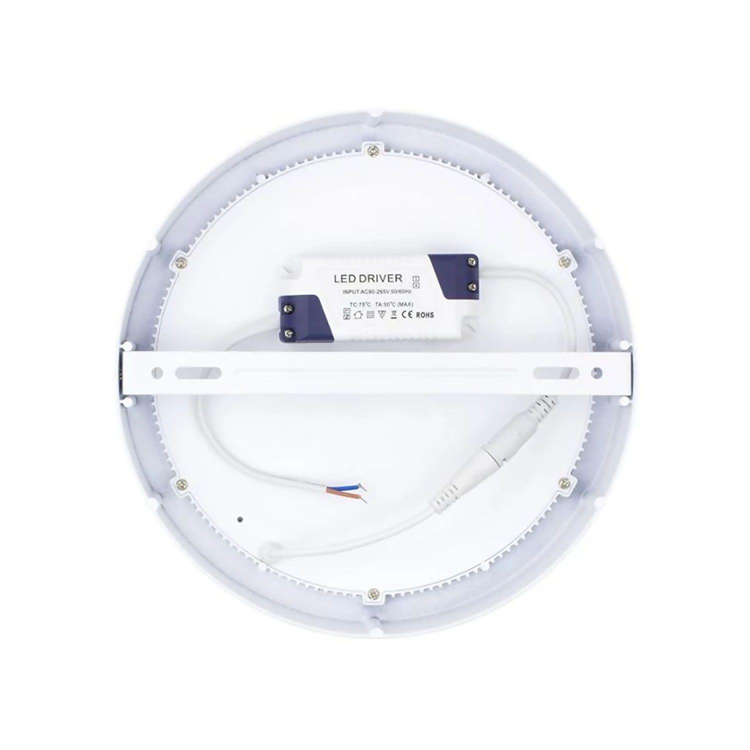 Pack x3 Foco Panel Plafón Led 24w Sobrepuesto Redondo Luz Fria-3