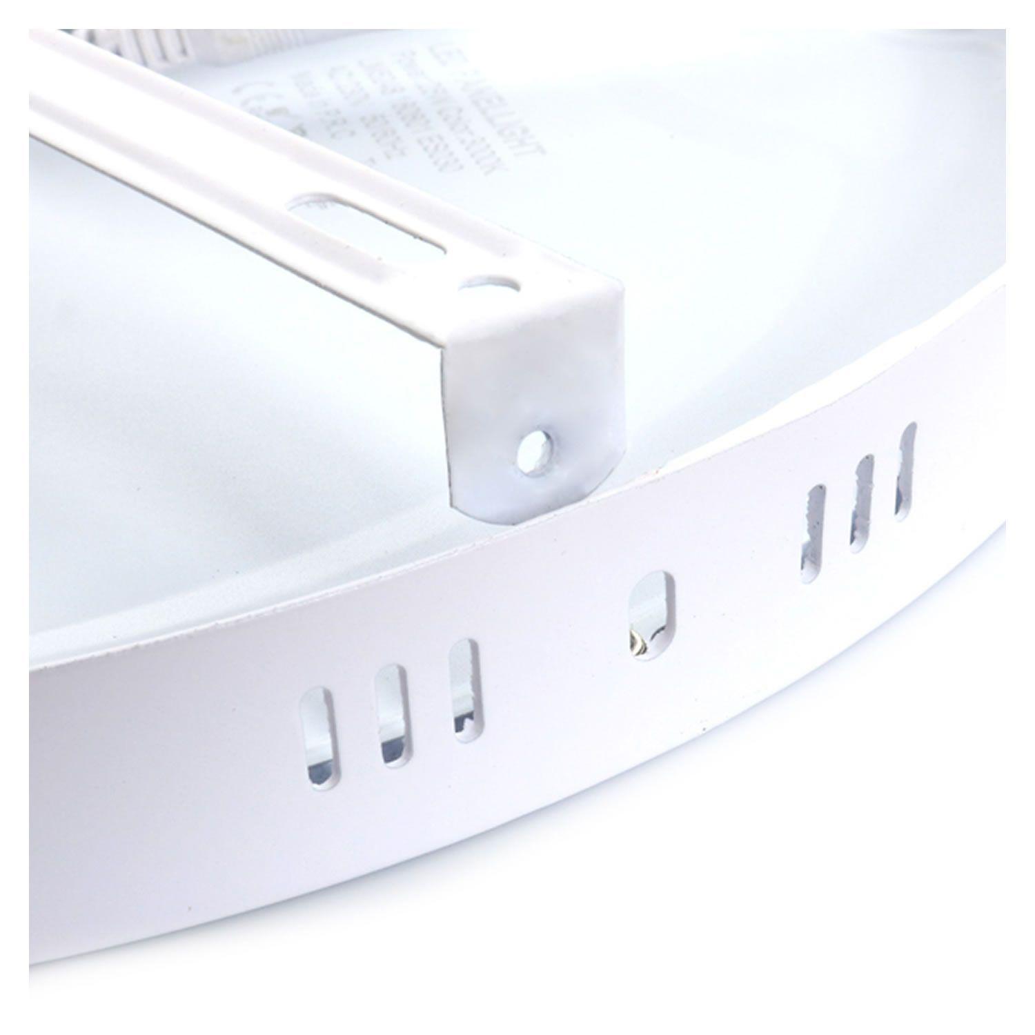 Pack x3 Foco Panel Plafón Led 24w Sobrepuesto Redondo Luz Fria-4