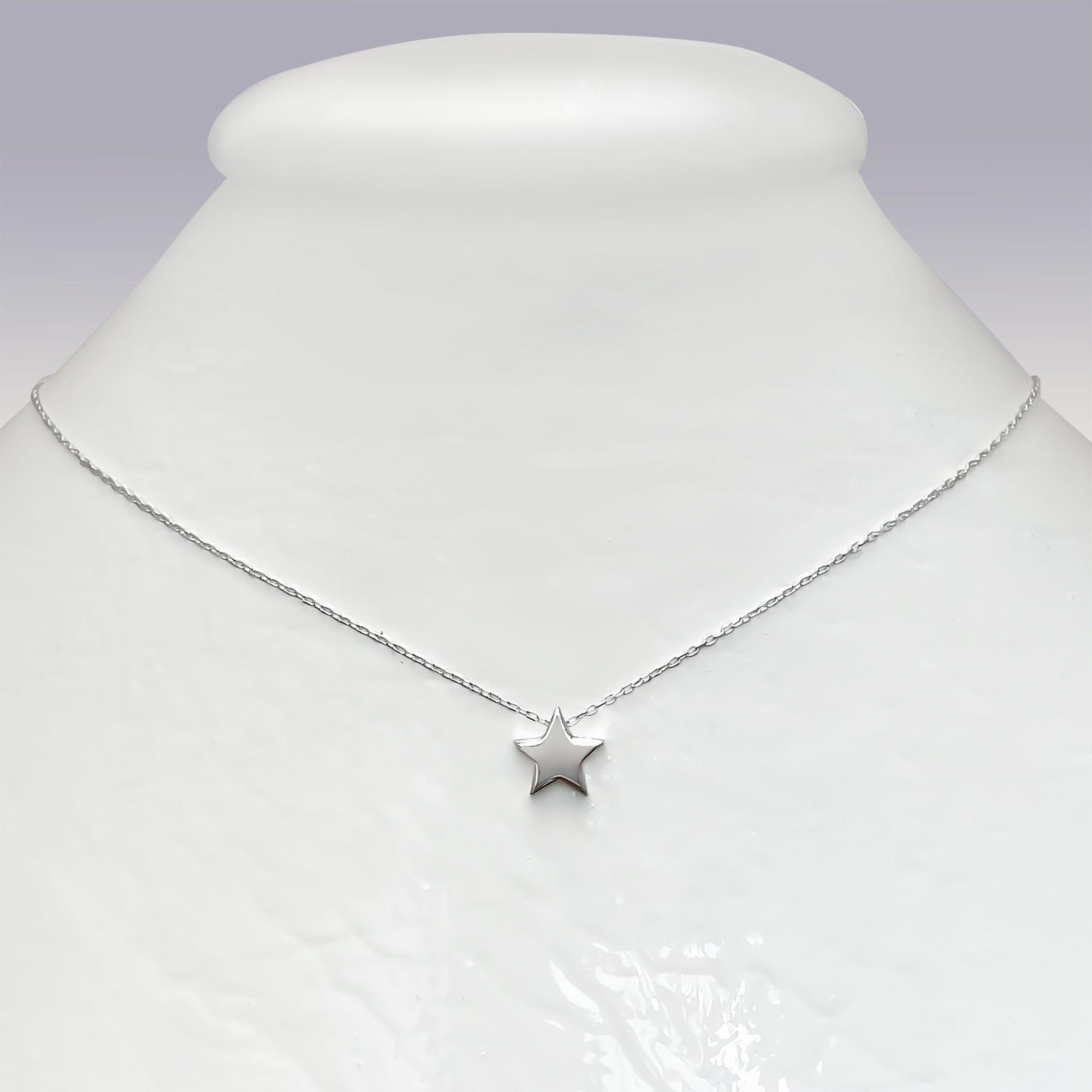 Collar Estrella Plata Fina 925-0